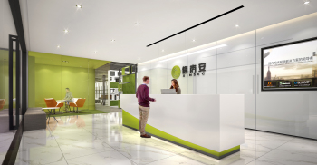 打开绿盒子-签约广州信尚安公司办公室装修设计