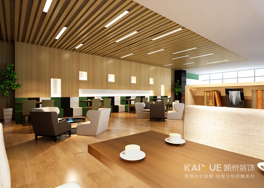 达安基因办公室装修效果 达安基因办公室装修效果