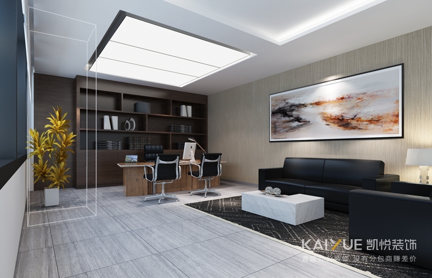 达安基因办公室装修效果 达安基因办公室装修效果