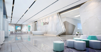 签约保瑞医疗4500平办公室装修设计-数字的多样性