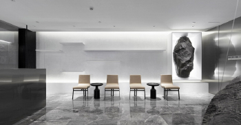 山石之间辟一处地-办公空间设计的意境