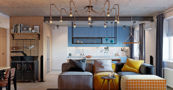 缤纷童趣的工业风公寓—办公室装修设计公司分享