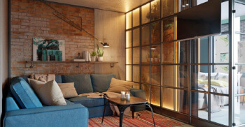 复古花砖工业风的空间设计—办公室装修设计公司