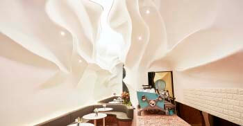 蓝鱼咖啡厅空间设计—由办公装修公司分享