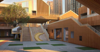 温馨而多彩的幼儿园装修_广州幼儿园装修