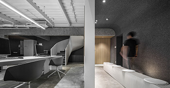 区域办公室设计以空间共鸣为效应