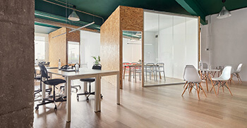 办公室矩形几何空间创意装修设计