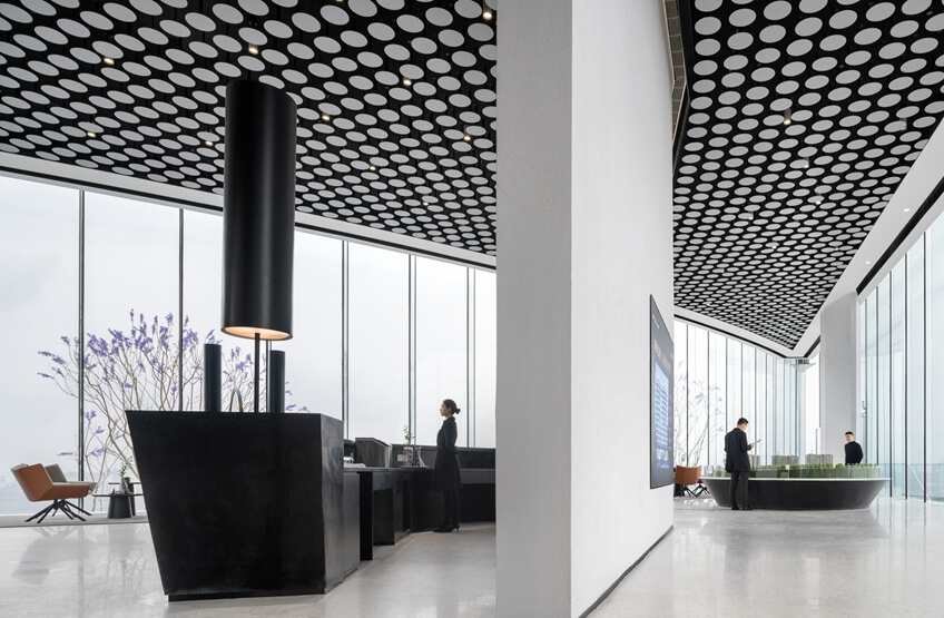 办公楼装修设计 前台