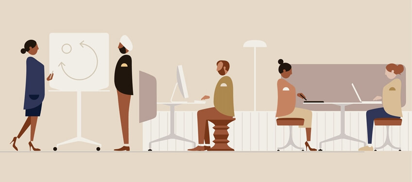 办公装修 办公室兼会议室