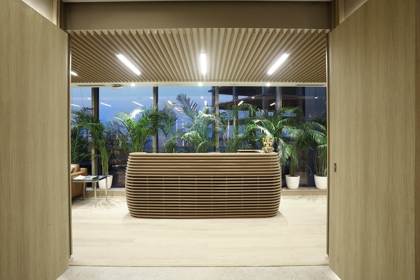 办公装修设计 公司前台 办公装修设计 公司前台