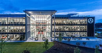 广州装饰公司揭晓奔驰公司先进办公空间