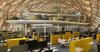 环保木材打造办公大楼装修设计个性化