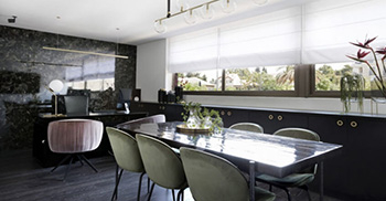 冷色调装饰别致办公空间-办公室装饰装修分享