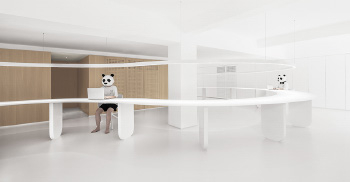 村熊猫办公装修设计-打破空间刚性格局