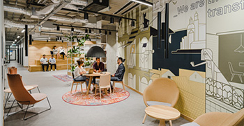 多元化温馨办公室装修-离不开大家智慧