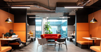 元素办公装修设计-充满生机的社交空间