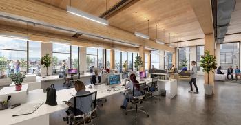 黑客设计大众木材办公室装修-营造当地文化