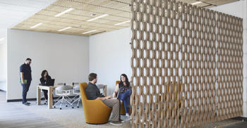 广州办公室装修-提供多样化色彩工作前景