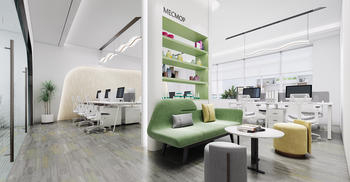 签约广州无添加主义化妆品办公室装修工程