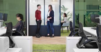 办公设计公司将其打造成室内理想远景规划