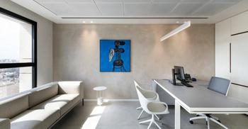 办公空间设计利用简约线条打造温暖环境