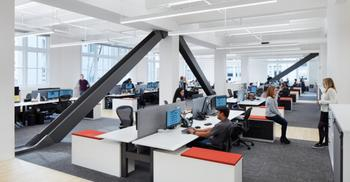 办公楼装修设计创造出流畅无形元素风格