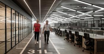 办公空间装修运用工业外观-塑造多样化办公区