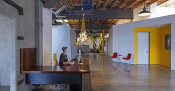 办公楼装修设计-打造科幻工业肌理