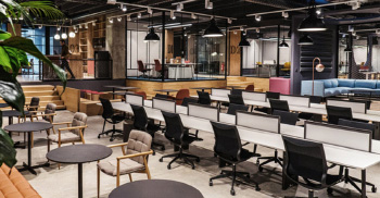 办公环境设计将温馨带入工业风格中