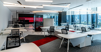 办公室工程装修运用什么手法去划分空间