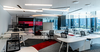 从艺术角度看待装修办公室设计层次