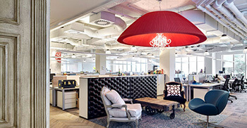 办公空间装修设计将浪漫情怀融入环境中