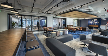 公司办公设计装修中灯具如何选择与布局