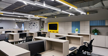 办公环境装修设计如何搭配照明设计