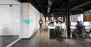 办公室装潢公司造就时空重叠设计效果