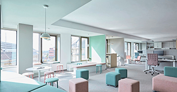 马卡龙甜蜜色彩装点空间 活泼和灵动之感映入眼帘