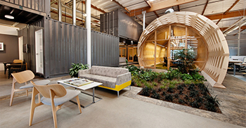 涓流通风口让新鲜空气在办公室空间中流通