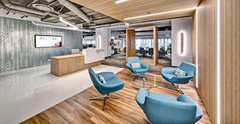 定制设计元素使公司产品引人注目 与姐妹空间保持同步