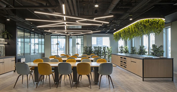 办公室设计让空间充满活力、触觉和热情