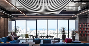 办公楼装修设计——绿色植物与天然木桌相结合营造有机之感