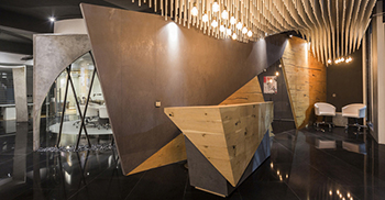 办公室空间设计：使用参数化建模为空间引入了活力