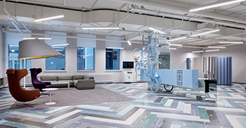 高端办公室装修：凸显运动、青春和浪漫主义的主题