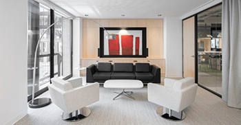 #办公室装修案例#空间表达了一种精致、别致和专业的概念