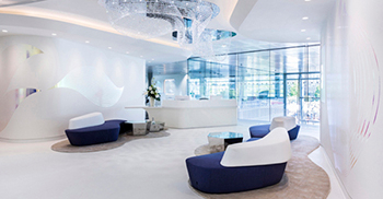 办公室装修设计：颜色在设计如何为品牌形成强烈的“感觉”方面起着重要作用