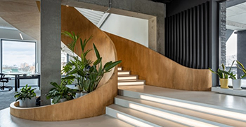 办公室空间设计：简洁明快，没有任何分散注意力的因素