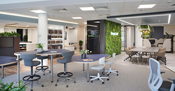 高端办公空间设计：将自然带入空间，营造出平静而充满活力的氛围