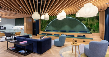 办公室设计装修：柔软的座椅或舒适的扶手椅尽可能接近这些空间的舒适氛围