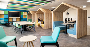 办公室装修设计风格：空间散发着温馨、有趣的氛围