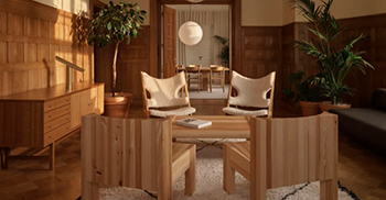 办公室装修风格：整体氛围是优雅的北欧风格 营造出精致的触感