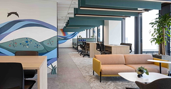 办公楼设计装修方案：俏皮、出乎意料、精心策划的照明布局 将您吸引到空间中